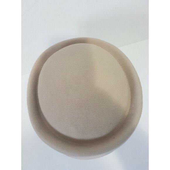 Lancaster Vintage 100% Wool Hat Women Made in USA Beige Woman - Picture 11 of 12